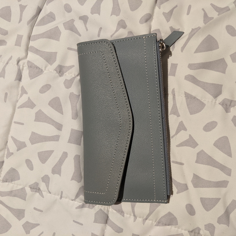 NWT miniso blue clutch/wallet